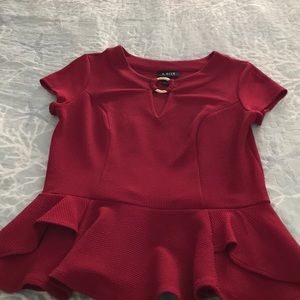 COPY - Red Puplum top